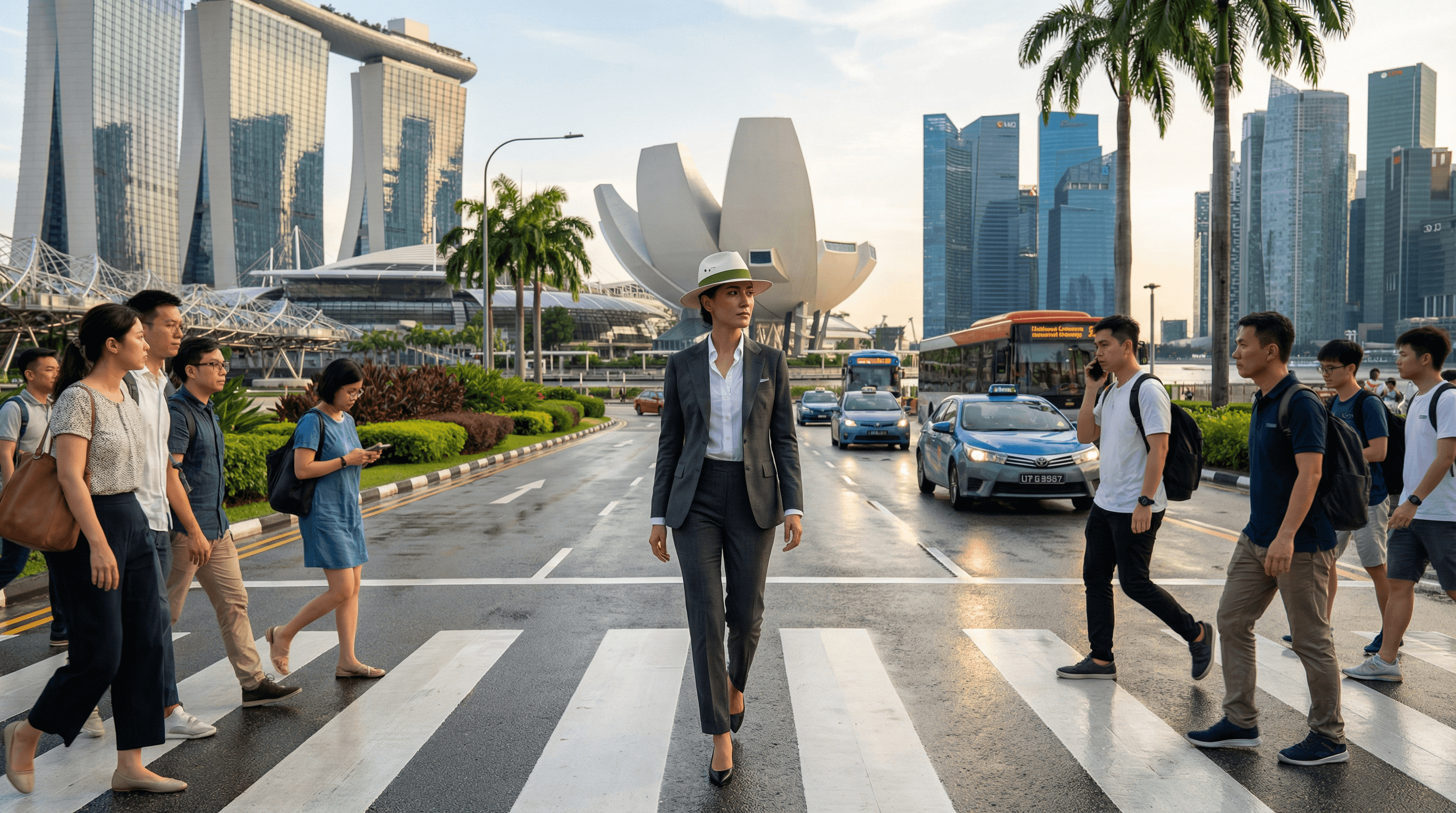 Professional business environment in Singapore